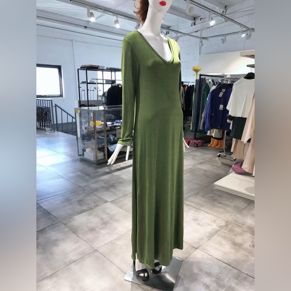 Size M HaveOne Green Flowy Dress NWT